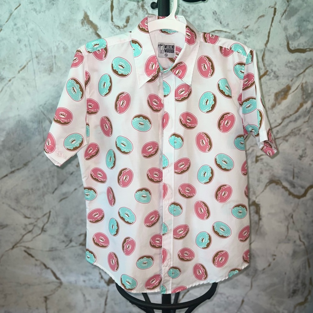 Mens Button Down shirt sleeved shirt